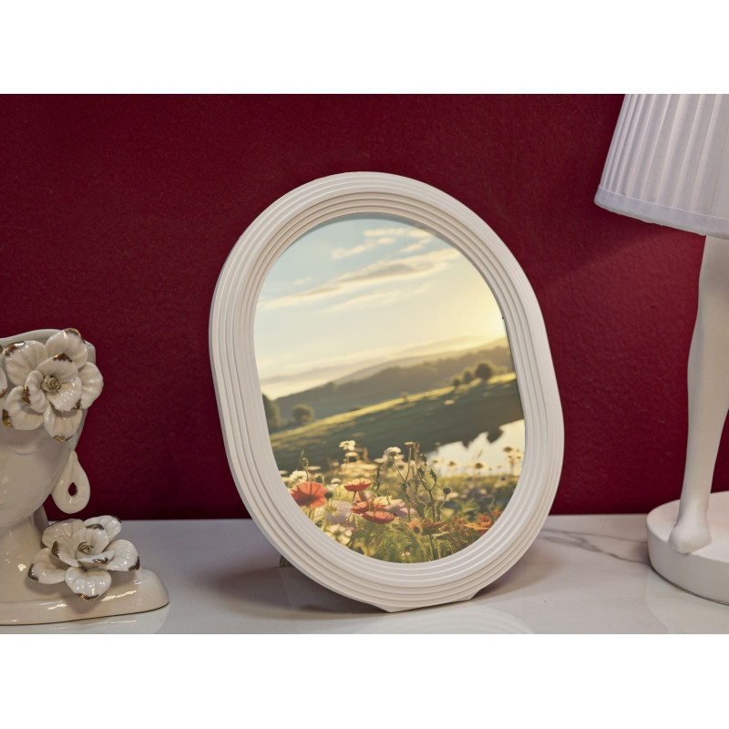 Cadre photo Ovale – 25 × 2 × 30 cm (format intérieur : 20 × 25 cm)