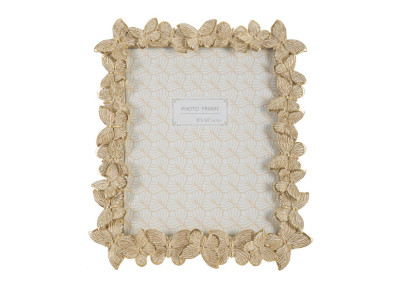 Cadre photo Farfalle gold – 27,5 × 2,6 × 32,5 cm (format intérieur : 20 × 25 cm)