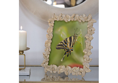 Cadre photo Farfalle gold – 27,5 × 2,6 × 32,5 cm (format intérieur : 20 × 25 cm)