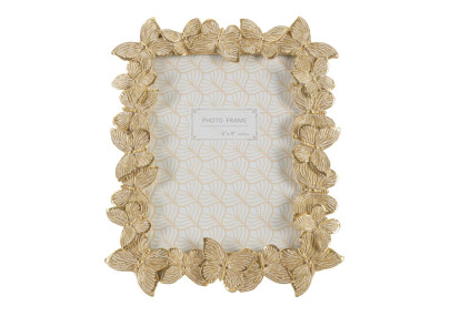 Cadre photo Farfalle gold – 22,3 × 2,3 × 27,8 cm (format intérieur : 15 × 20 cm)