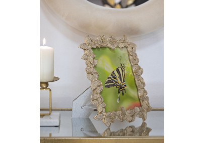 Cadre photo Farfalle gold – 22,3 × 2,3 × 27,8 cm (format intérieur : 15 × 20 cm)