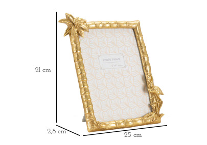 Cadre photo Flamant rose – 25 × 2,8 × 21 cm (format intérieur : 15 × 20 cm)