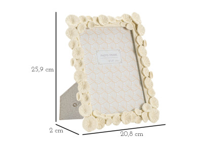 Cadre photo Lotus – 20,8 × 2 × 25,9 cm (format intérieur : 15 × 20 cm)