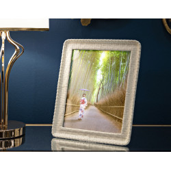 Cadre photo Style bambou – 26 × 2 × 31 cm (format intérieur : 20 × 25 cm)