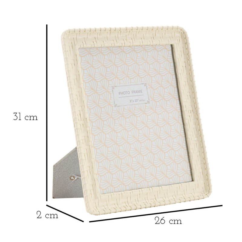 Cadre photo Style bambou – 26 × 2 × 31 cm (format intérieur : 20 × 25 cm)