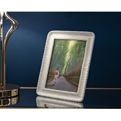 Cadre photo Style bambou – 20,5 × 2 × 25,5 cm (format intérieur : 15 × 20 cm)