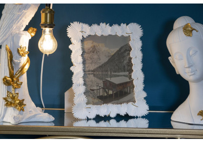 Cadre photo Feuille de palmier – 28,5 × 1,7 × 33 cm (format intérieur : 20 × 25 cm)