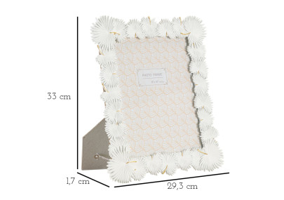 Cadre photo Feuille de palmier – 28,5 × 1,7 × 33 cm (format intérieur : 20 × 25 cm)