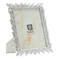 Cadre photo Leavy argent – 27 × 2 × 32,3 cm (dimension intérieure : 20 × 25 cm)