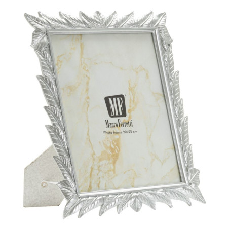 Cadre photo Leavy argent – 27 × 2 × 32,3 cm (dimension intérieure : 20 × 25 cm)