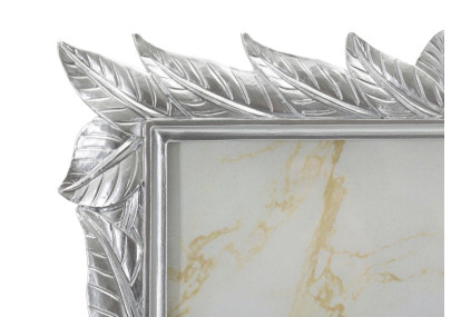 Cadre photo Leavy argent – 27 × 2 × 32,3 cm (dimension intérieure : 20 × 25 cm)