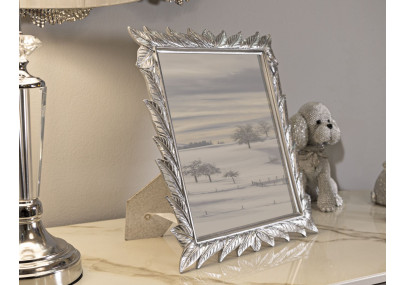 Cadre photo Leavy argent – 27 × 2 × 32,3 cm (dimension intérieure : 20 × 25 cm)