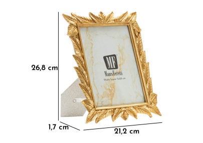 Cadre photo Laurier – 21,2 × 1,7 × 26,8 cm (dimension intérieure : 15 × 20 cm)