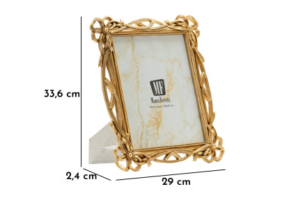 Cadre photo Nœud – 29 × 2,4 × 33,6 cm (dimension intérieure : 20 × 25 cm)