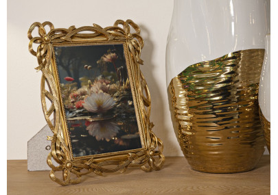 Cadre photo Nœud – 23,4 × 2,3 × 28,5 cm (dimension intérieure : 15 × 20 cm)