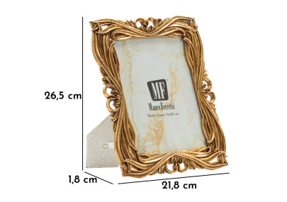 Cadre photo Baroque – 21,8 × 1,8 × 26,5 cm (dimension intérieure : 15 × 20 cm)