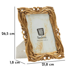Cadre photo Baroque – 21,8 × 1,8 × 26,5 cm (dimension intérieure : 15 × 20 cm)