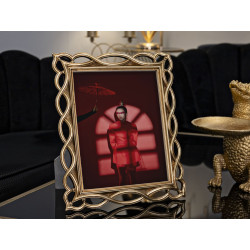 Cadre photo Vague – 28,5 × 2 × 33 cm (dimension intérieure : 20 × 25 cm)